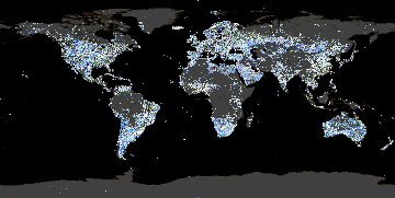 Worldwide composite map